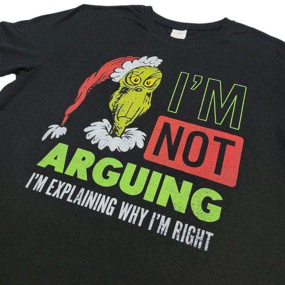 The Grinch "I'm Not Arguing, I'm Explaining Why I'm Right" Graphic T-Shirt - Picture 2 of 4